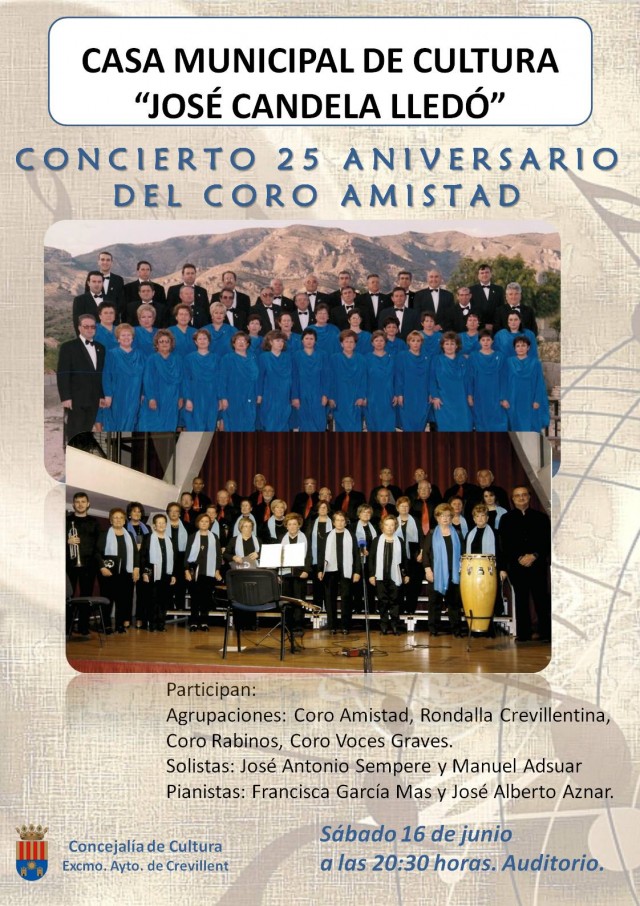 CONCIERTO 25 ANIVERSARIO DEL CORO AMISTAD.