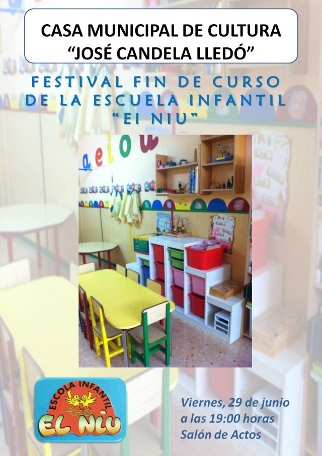 FESTIVAL FIN DE CURSO DE LA ESCUELA INFANTIL EL NIU.