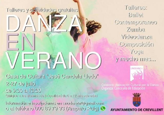CLASES DE DANZA DE 9:30 A 13:30