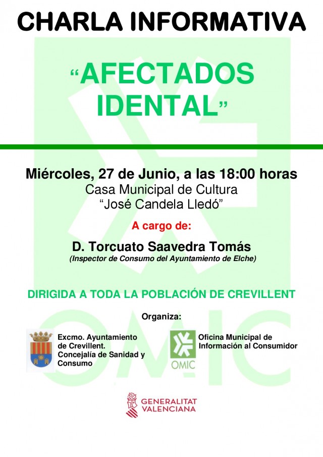 CHARLA INFORMATIVA "AFECTADOS IDENTAL"