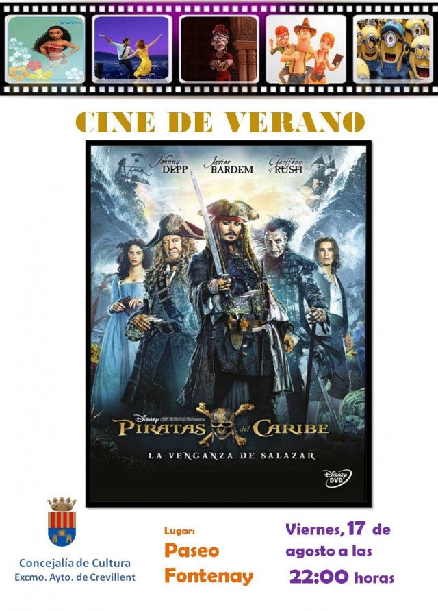 CINE DE VERANO: PIRATAS DEL CARIBE, LA VENGAZA DE SALAZAR.