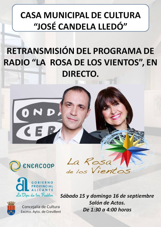 RETRANSMISIÓN DEL PROGRAMA DE RADIO “LA ROSA DE LOS VIENTOS”, EN DIRECTO.