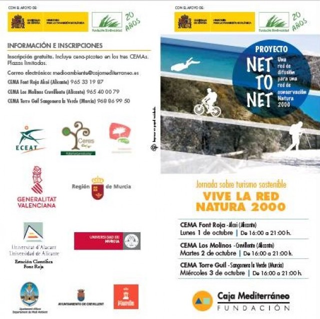 JORNADA SOBRE TURISME SOSTENIBLE (VIU LA XARXA NATURA 2000)