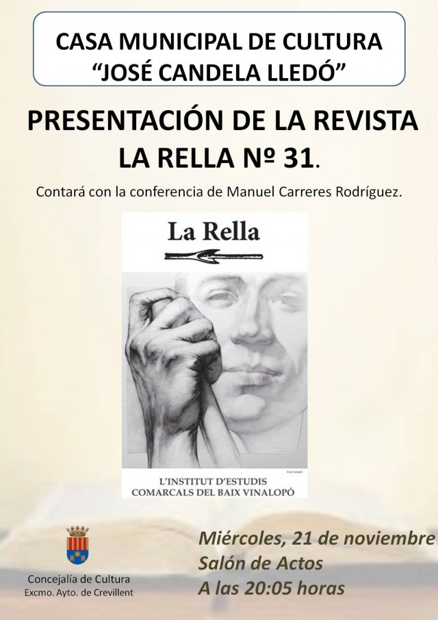 PRESENTACIÓN DE LA REVISTA LA RELLA, Nº 31.