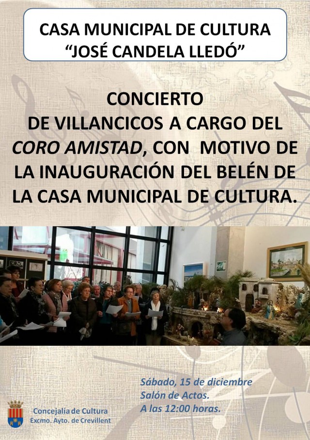 CONCIERTO DE VILLANCICOS A CARGO DEL CORO AMISTAD.