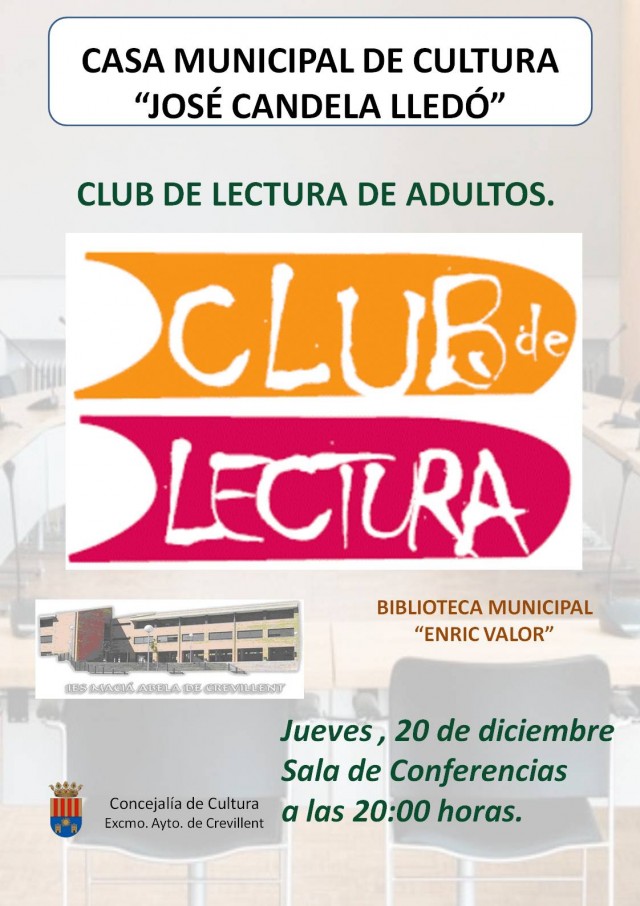 CLUB DE LECTURA DE ADULTOS.