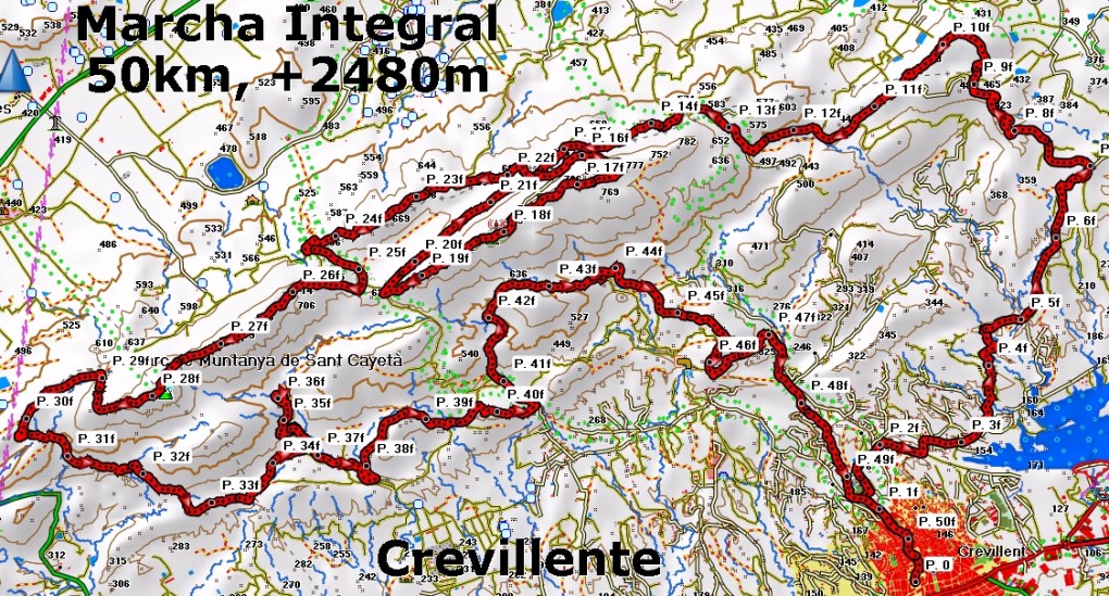 IX MARCHA INTEGRAL ORGANIZADA POR EL CENTRO EXCURSIONISTA DE CREVILLENT.
