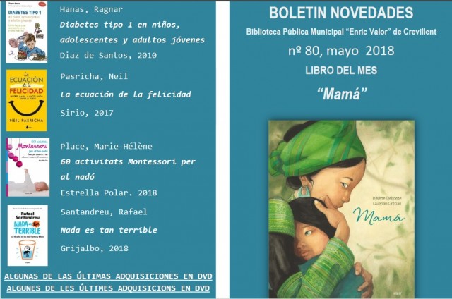 Ya está disponible el Boletín de la Biblioteca Municipal “BibliotecAbierta” correspondiente al mes de mayo
