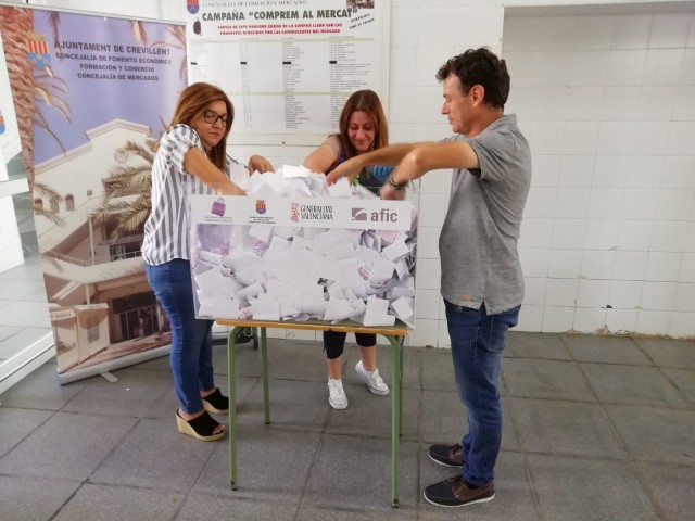 Celebrado el sorteo del carro del mes de septiembre dentro de la campaña “Comprem al Mercat”