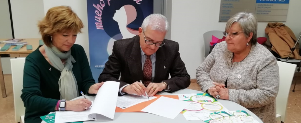 El Ayuntamiento y AMACMEC inauguran la sede que tendrá la Asociación en el Centro de Mayores “Parc Nou”
