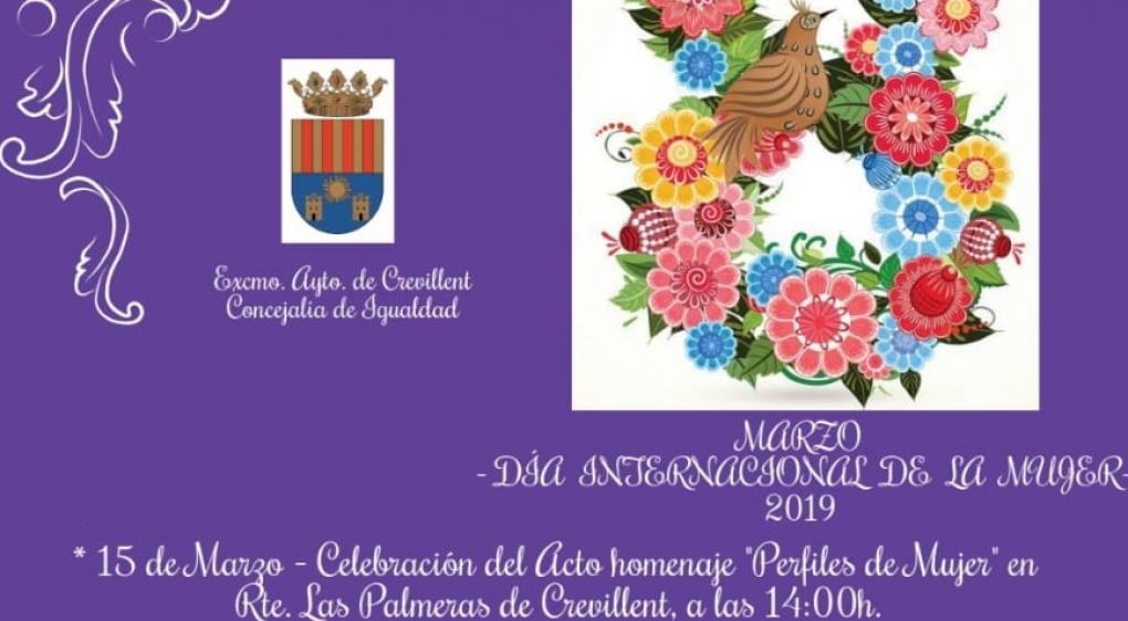 Igualdad celebra este viernes el acto “Perfiles de Mujer” en el Restaurante Las Palmeras