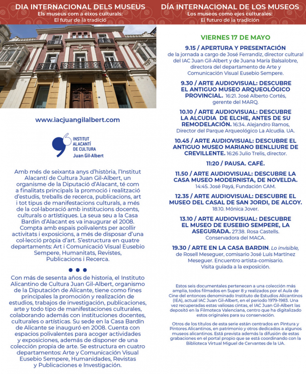 El director del Museo Mariano Benlliure participará en una jornada sobre los museos provinciales más importantes de los años 70, organizada por el Instituto Alicantino de Cultura Juan Gil-Albert