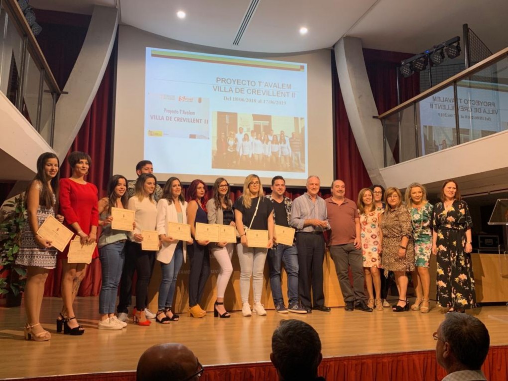Clausurado hoy el Taller de Empleo “T´Avalem Villa de Crevillent II”de “Administración y Gestión”