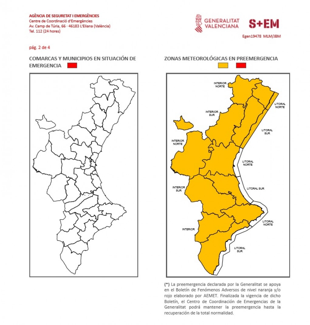 ADVERTÈNCIA- La gota freda pot arribar a Crevillent els pròxims dies