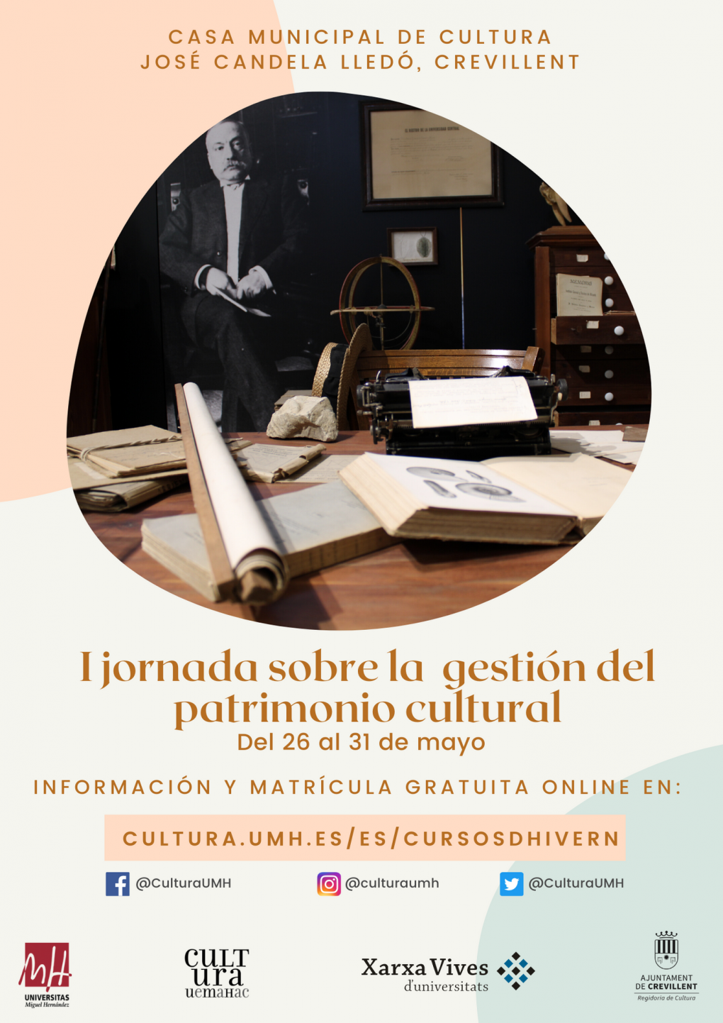 I JORNADAS SOBRE LA GESTIÓN DEL PATRIMONIO CULTURAL COMO DINAMIZADOR DEL TERRITORIO.