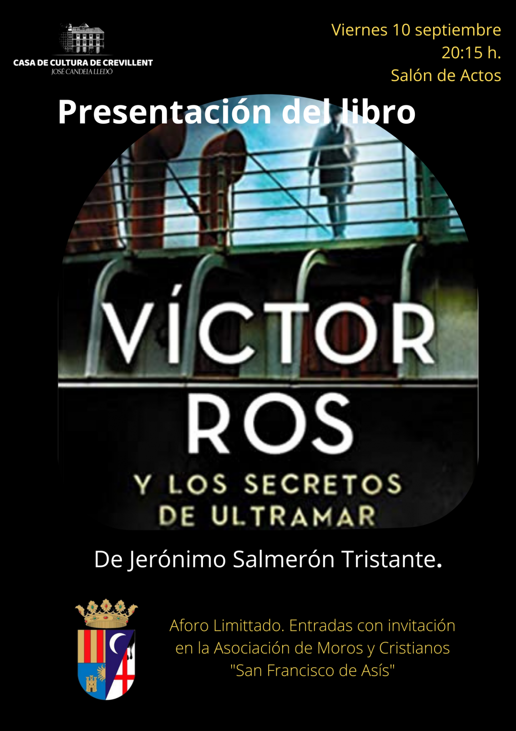 PRESENTACIÓ DEL LLIBRE “VICTOR ROS I  ELS SECRETS D'ULTRAMAR”, DE JERÓNIMO SALMERÓN TRISTANTE.