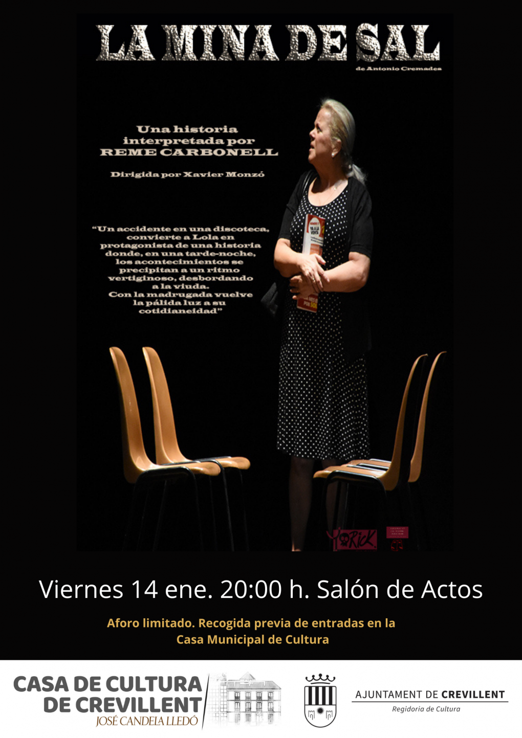 REPRESENTACIÓ TEATRAL “LA MINA DE SAL”, A CÀRREC DE LA COMPANYIA DE TEATRE YORICK TEATRE.