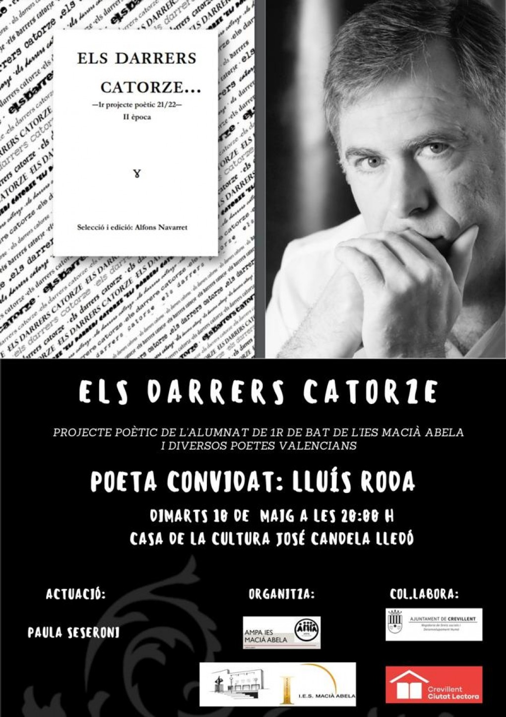 Projecte peètic de l'alumnatde 1er de bat de l'IES Macià Abea i diversos poetes Valencians  "ELS DARRES CATORZE"