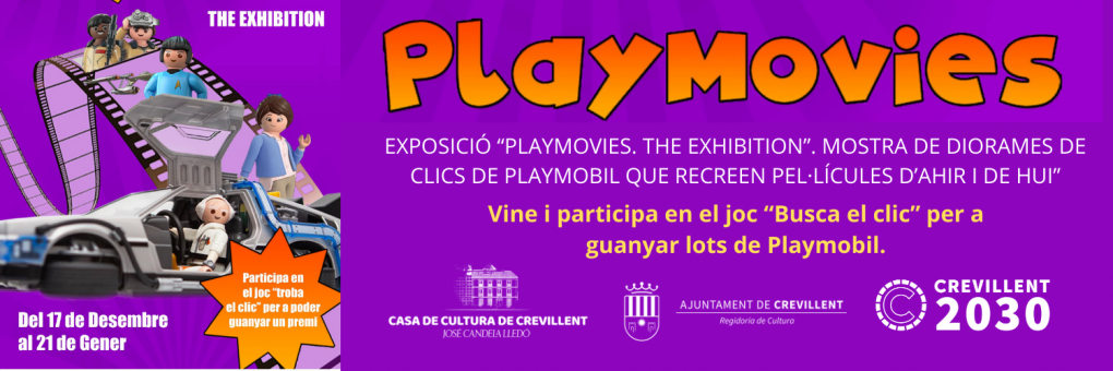 EXPOSICIÓ “PLAYMOVIES. THE EXHIBITION”. MOSTRA DE DIORAMES DE CLICS DE PLAYMOBIL QUE RECREEN PEL·LÍCULES D’AHIR I DE HUI”.