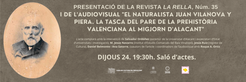 PRESENTACIÓ DE LA REVISTA LA RELLA, núm. 35, ANUARI DE L'INSTITUT D'ESTUDIS COMARCALS DEL BAIX VINALOPÓ.
