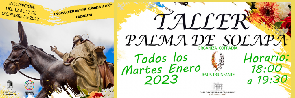 TALLER D’INICIACIÓ PER A L’ELABORACIÓ DE LA TÍPICA PALMA DE DIUMENGE DE RAMS.