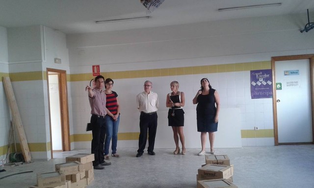 Iniciadas  las obras del comedor escolar en el colegio Miguel Hernández