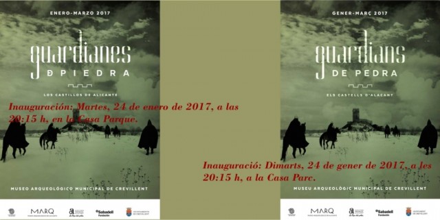La exposición itinerante “Guardianes de piedra. Los castillos de Alicante” llega este martes a Crevillent