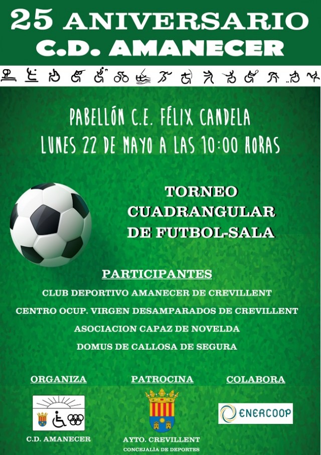 Torneo cuadrangular fútbol-sala organizado por el Club Deportivo amanecer