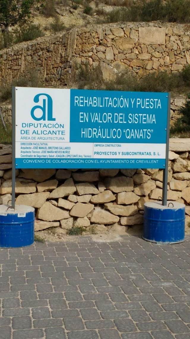 Reinicio de las obras de rehabilitación del puente Qanats,  en el sistema hidráulico Els Pontets