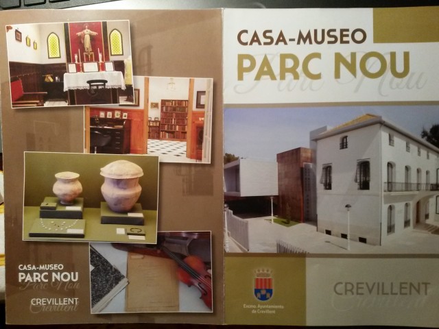 El Ayuntamiento de Crevillent edita un nuevo folleto de la Casa-Museo del Parc Nou
