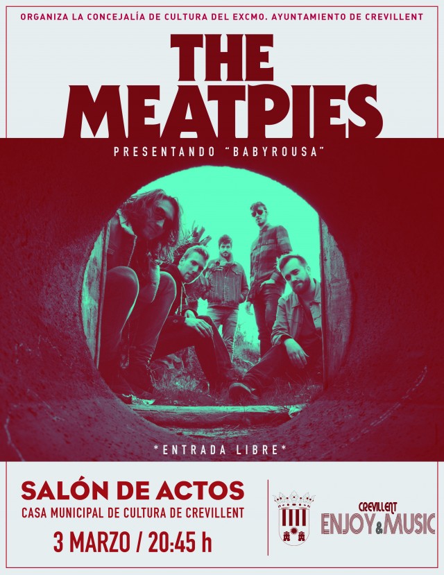 “Crevillent Enjoy&Music” presenta a “The Meatpies” con el patrocinio de la Concejalía de Cultura