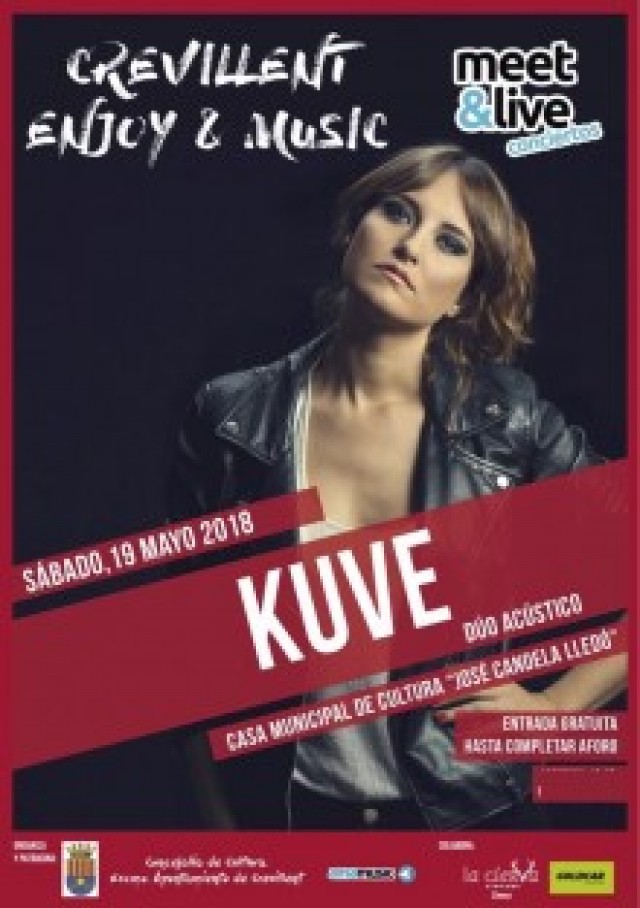 “Crevillent  Enjoy&Music” presenta “KUVE en acústico” el próximo sábado 19 de mayo