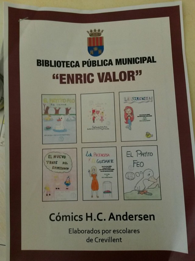 La Concejalía de Cultura presenta la revista con los cómics Hans Christian Andersen realizados por escolares de Crevillent