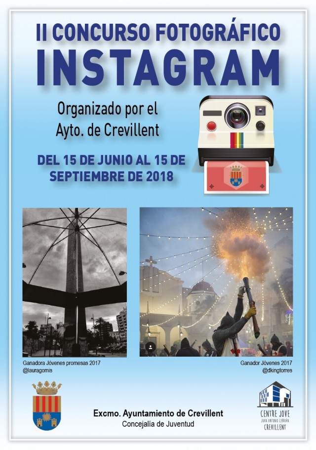 La concejalía de Juventud del Ayuntamiento de Crevillent organiza el II Concurso Fotográfico de Instagram