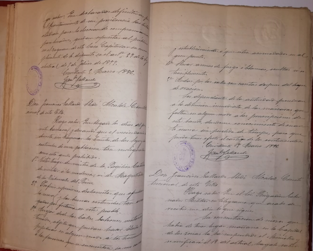 El Archivo Municipal “Clara Campoamor” selecciona como Documento del Mes un bando sobre el Carnaval de 1886