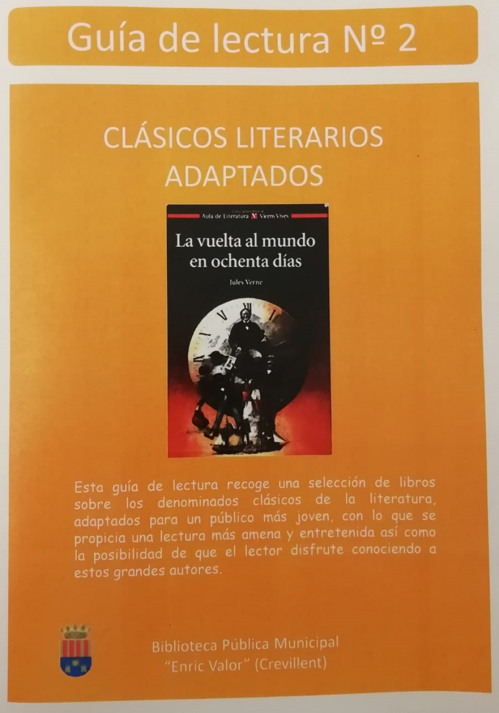La Biblioteca Municipal presenta la Guía de Lectura nº2 “Clásicos literarios adaptados”