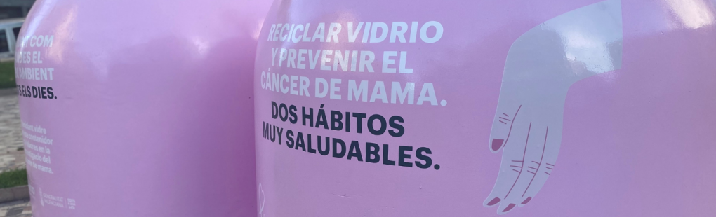 ‘Recicla vidre per elles’, campanya solidària a favor de la la lluita contra el càncer de mama