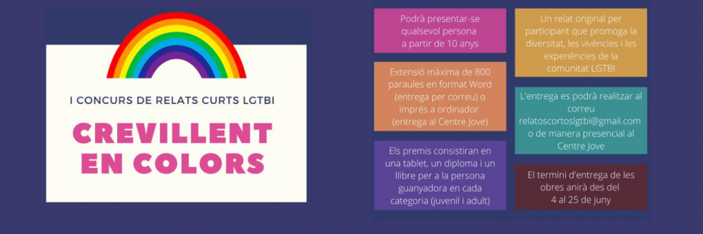 La Regidoria d'Igualtat llança el primer Concurs de relats curts LGTBI