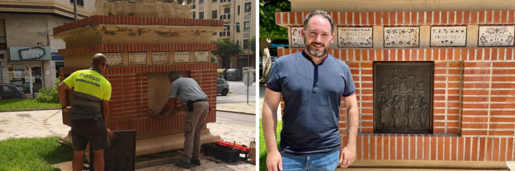 L’Ajuntament reposa la placa escultòrica del Monument a la Festa robada en 2018