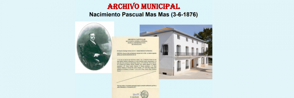 Es compleix el 146 aniversari del naixement de l'empresari tèxtil i polític el Sr. Pascual Mas Mas