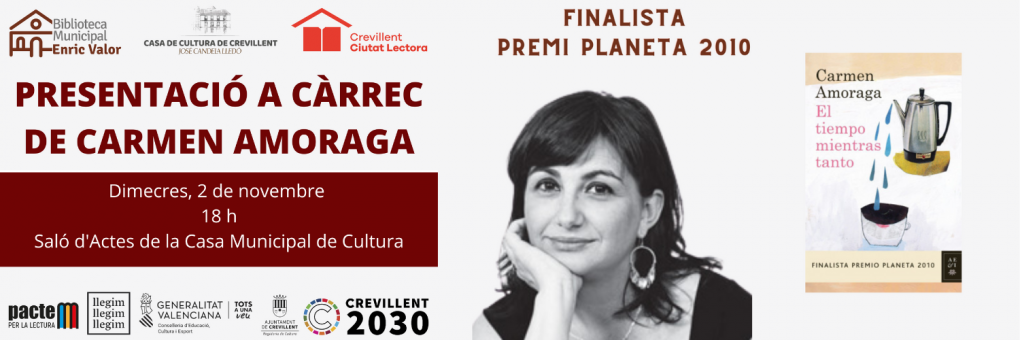 Carmen Amoraga, finalista del Premi Planeta 2010, visita Crevillent