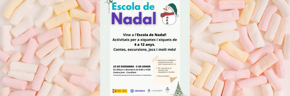 L’Escola de Nadal porta jocs i activitats durant les vacances a les xiquetes i xiquets de Crevillent