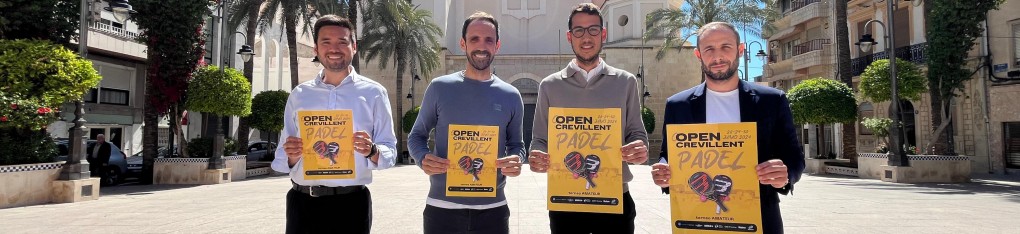 Deportes anuncia el “Open Crevillent Padel”, el torneo para sacar el pádel a las calles del municipio