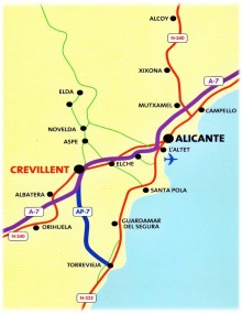 Mapa de Crevillent
